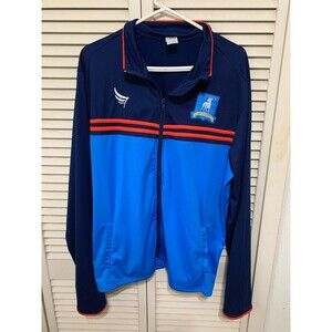 Ted Lasso Track Jacket Mens XL Blue AFC Richmond Full Zip Soccer Colorblock